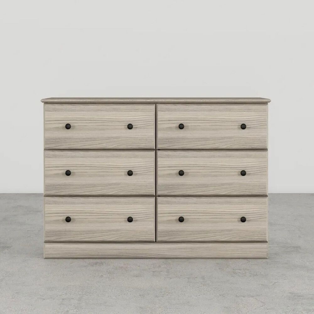 Lemoore Essential 45&quot; 6-Drawer Dresser in Swedish Grey Elm, , large