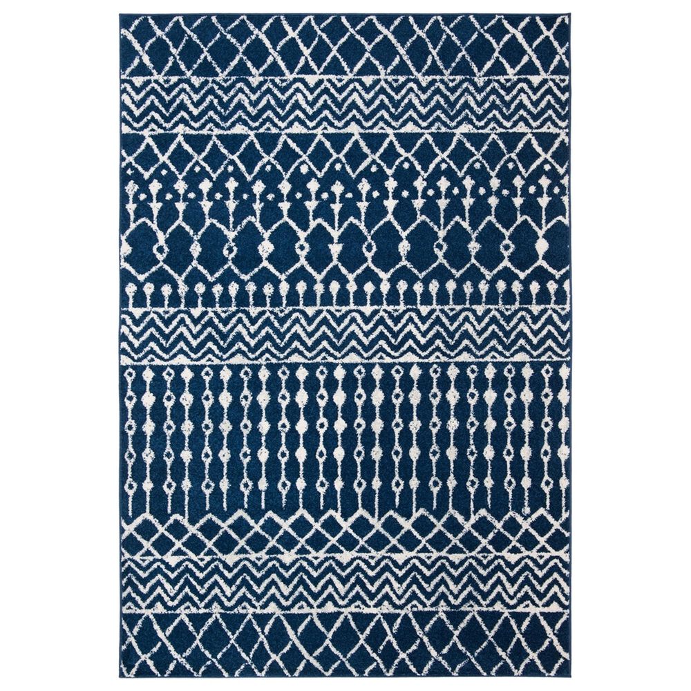 Safavieh Tulum 2" x 4" Navy and Ivory Area Rug, , large