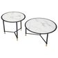 Zuo Modern Davis Coffee Table in Black, White, Black and Gold (Set of 2), , large