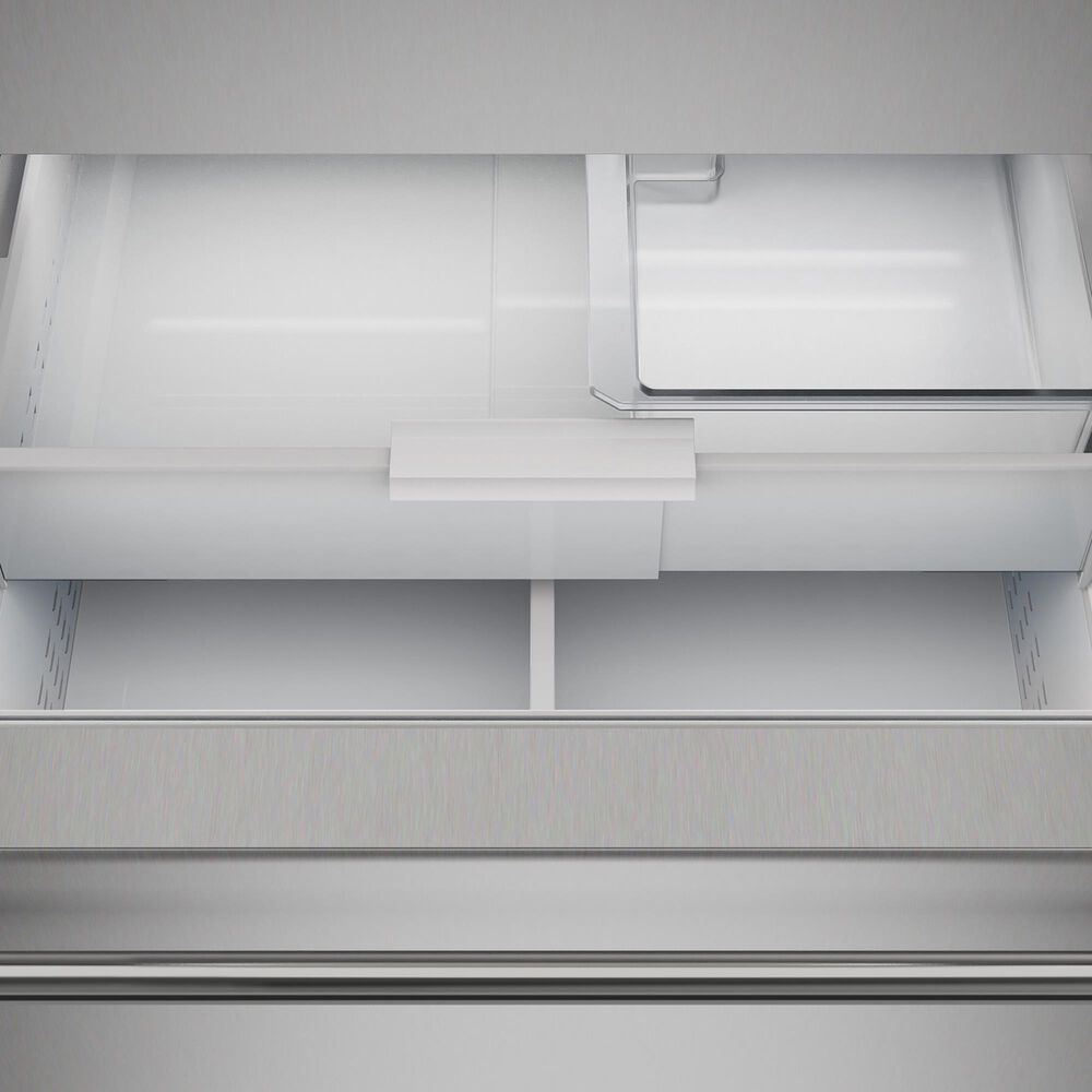 Sub Zero 20.7 Cu. Ft. Classic Right Hinge Bottom-Freezer Refrigerator with Internal Water Dispenser and Tubular Handle in Stainless Steel, , large