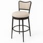 Armen Living Baxter Swivel Counter Stool in Black, , large