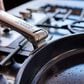 Joseph Joseph Space Steel 9.5" Non-Stick Frying Pan with Folding Handle in Stainless Steel, , large