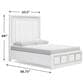 Millenium Chalanna Queen Upholstered Storage Bed in White, , large