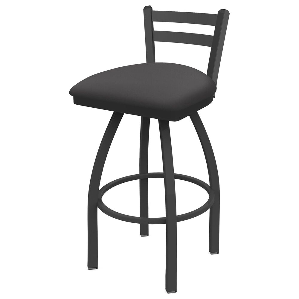 Holland Bar Stool 411 Jackie 25" Low Back Swivel Counter Stool with Pewter and Canter Storm Seat, , large