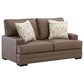 Ashley VillaCourt Stationary Loveseat in Caramel, , large