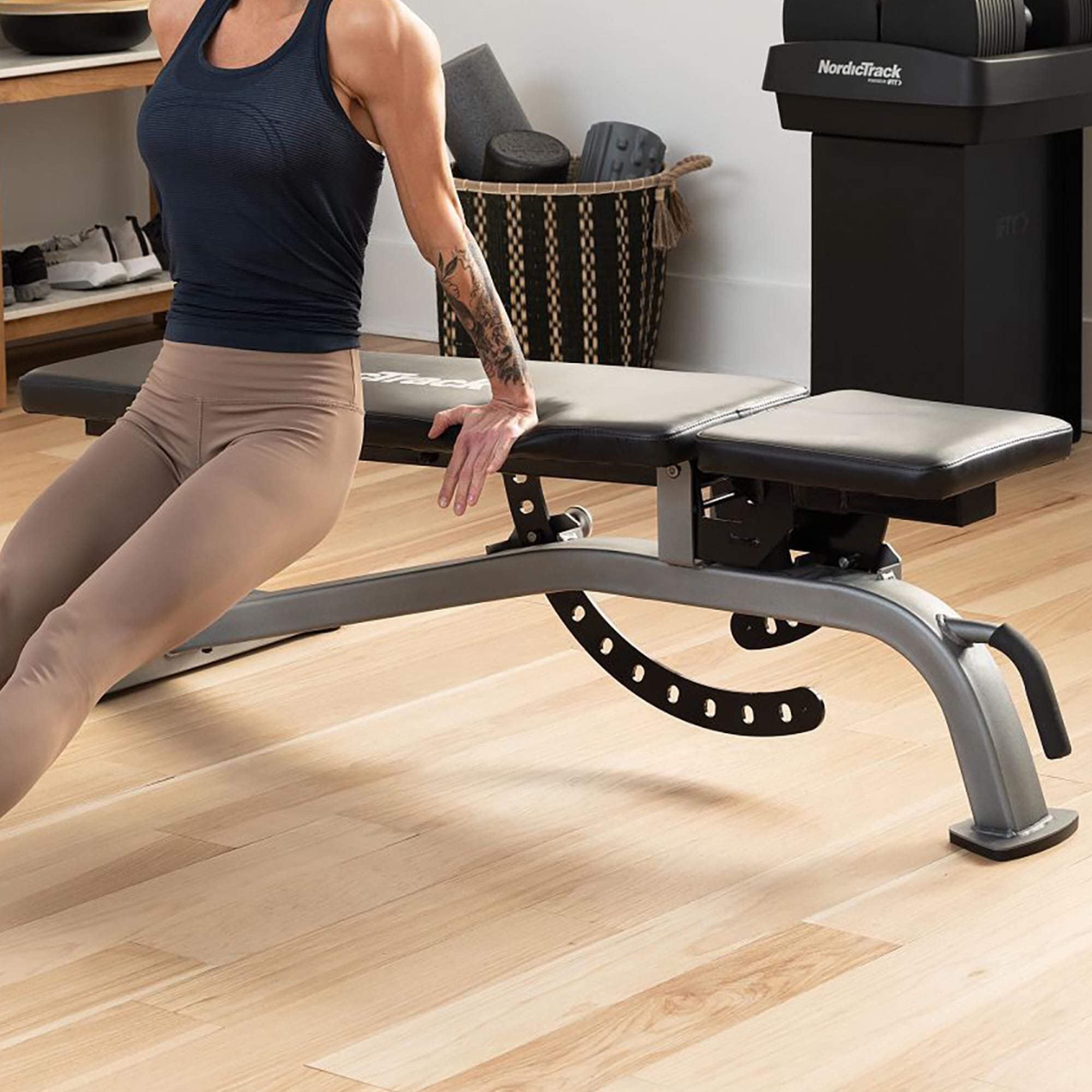 NordicTrack Adjustable Weight Bench in Black