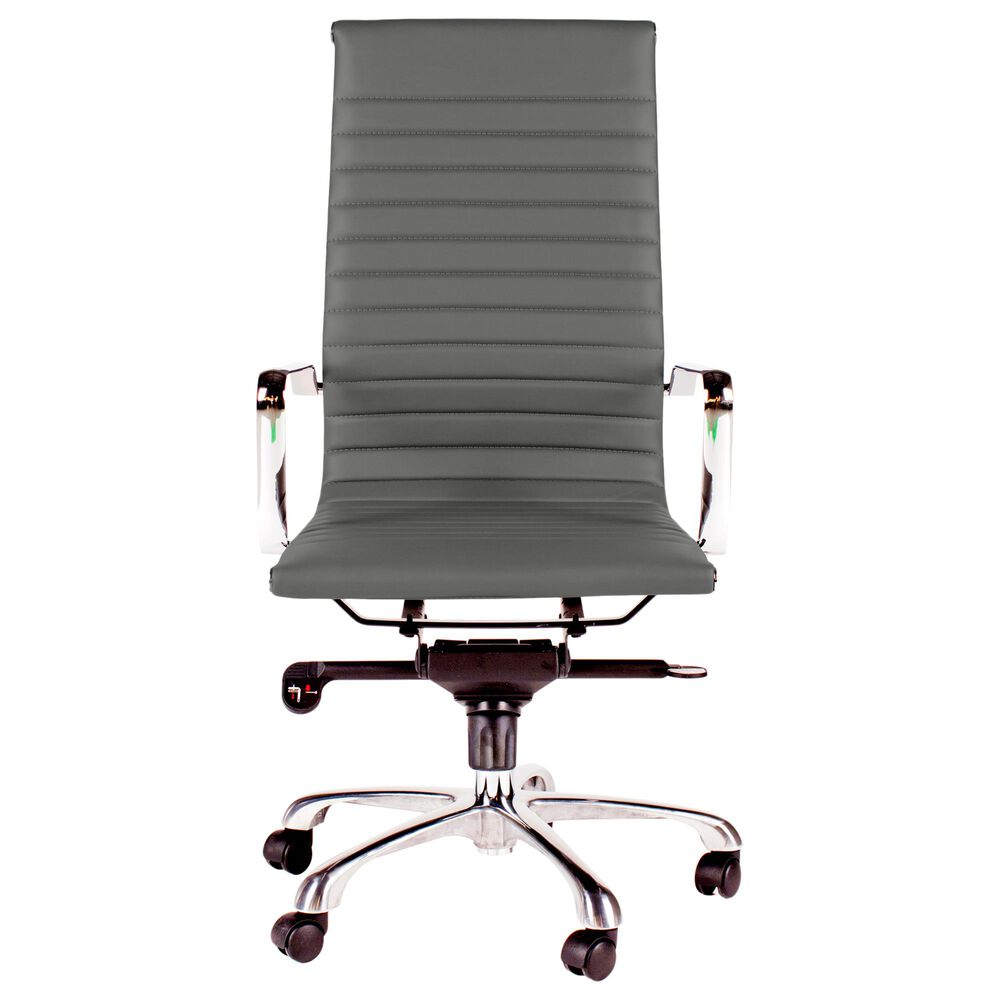 Moe's Home Collection Omega Swivel Office Chair in Grey, , large