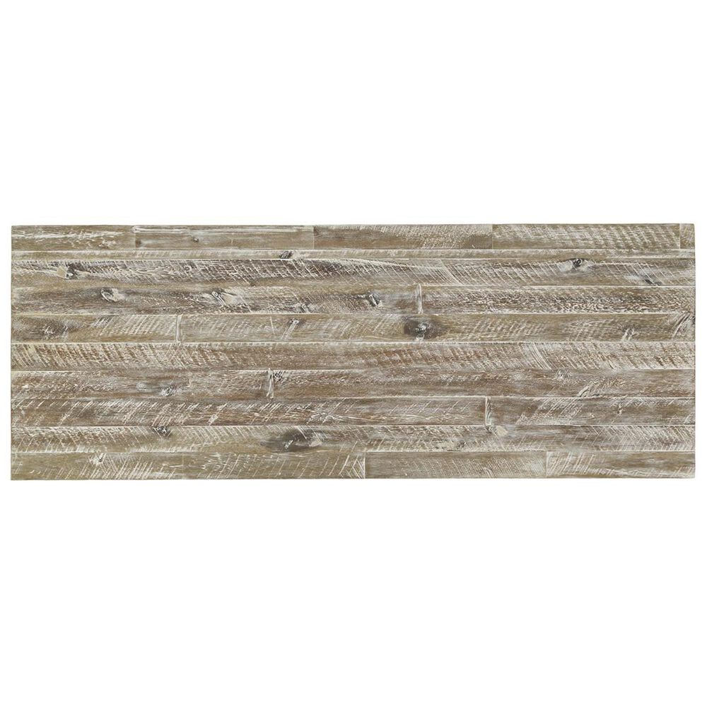 Waltham Artisans Craft 5-Drawer Desk in Washed Grey, , large