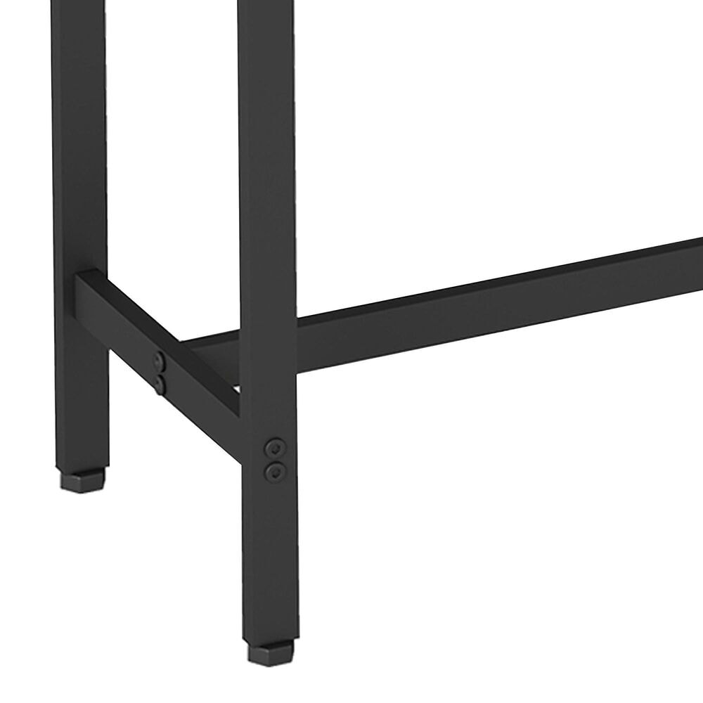 FDW 55" Bar Height Pub Table in Brown and Black, , large
