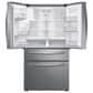 Samsung 4-Piece Kitchen Package with 28 Cu. Ft. French Door Refrigerator and 6.0 Cu. Ft. Smart Freestanding Gas Range in Stainless Steel, , large