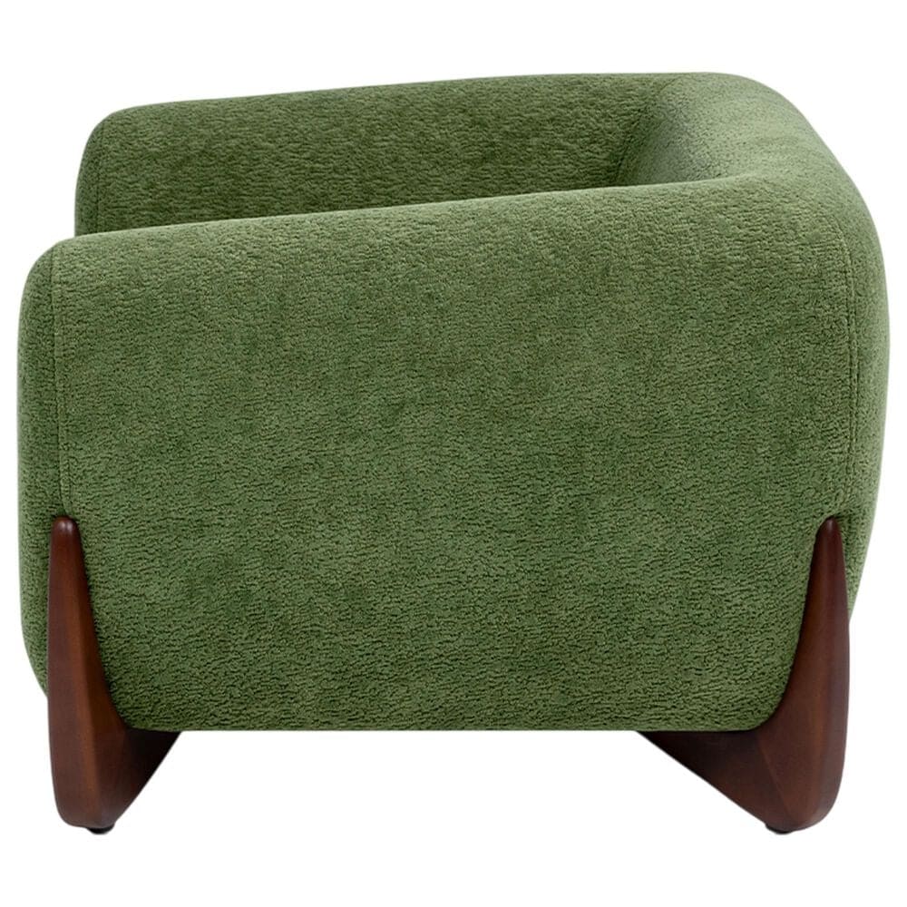 Jennifer Taylor Home Louie Alpine 36.5" Medium Sherpa Dog Sofa Bed in Moss Green, , large