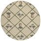 Dalyn Rug Company Kendall KE7 8" Round Beige Area Rug, , large