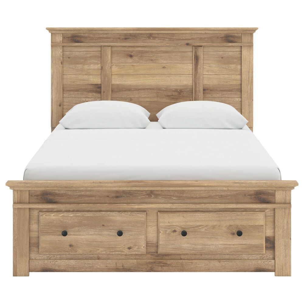 Ashley Makidern 2-Piece Queen Storage Bedroom Set with Six Drawers in Natural Brown, , large