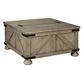 Ashley Aldwin Coffee Table with Lift Top Storage in Weathered Brown, , large