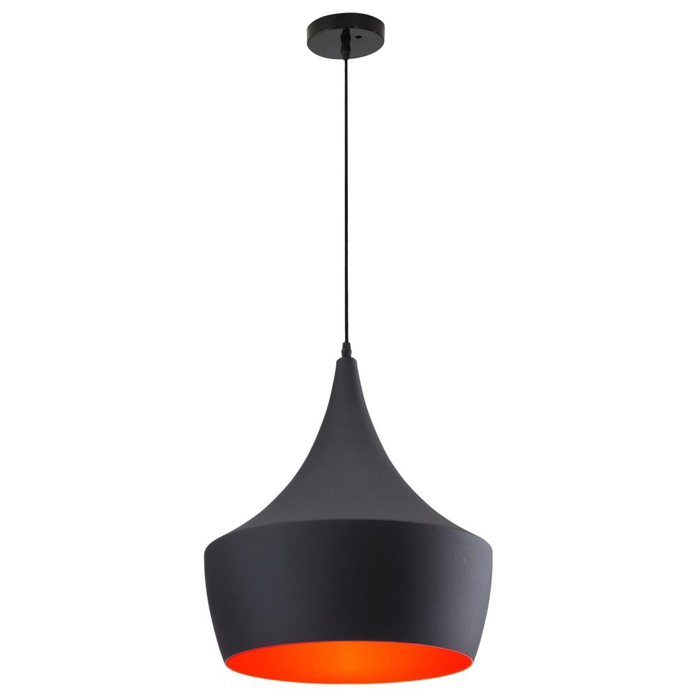 Zuo Modern Copper Ceiling Lamp in Matte Black, , large