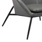Zuo Modern Manuel Accent Chair in Gray Faux Leather, , large