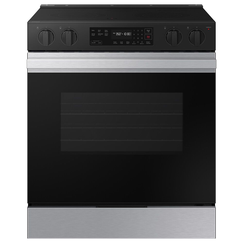 Samsung Bespoke Bespoke 6.3 Cu. Ft. Smart Slide-In Electric Smart Range with 5 Elements in Stainless Steel, , large