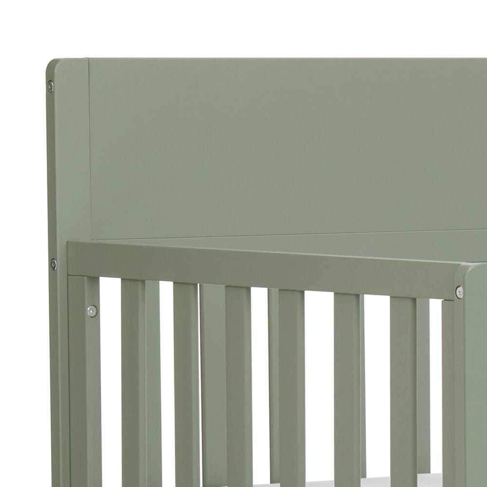 Evolur Meadowbrook 4-In-1 Convertible Crib with Drawer in Meadow Green, , large