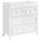 Oxford Baby Bennett 3-Drawer Dresser with Changing Topper in Rustic White, , large