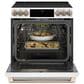 Cafe 5.7 Cu. Ft. Smart Slide-In, Front-Control, Radiant and Convection Range in Matte White, , large