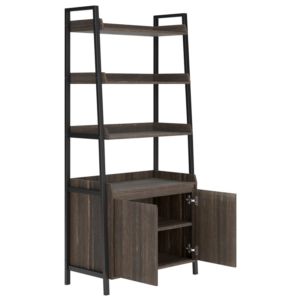 Ashley Zendex Bookcase in Dark Brown and Black, , large