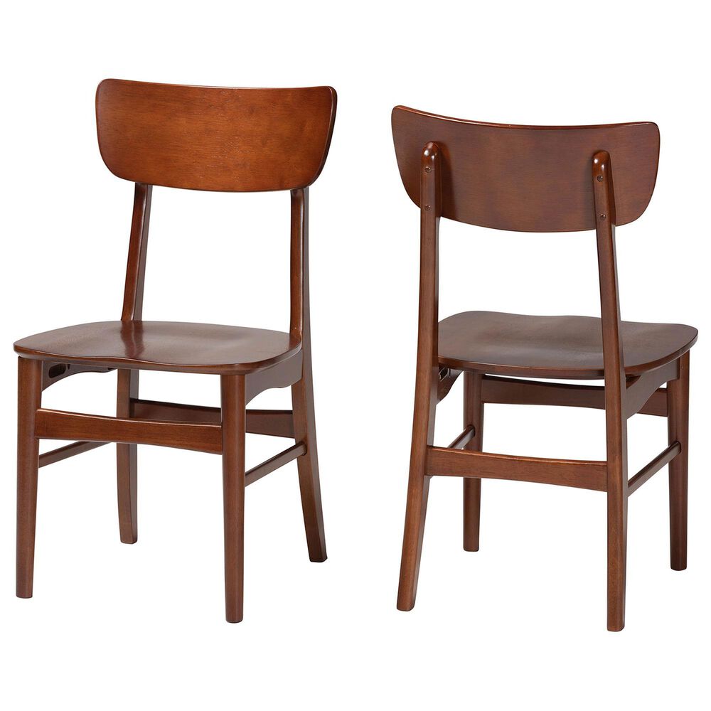 Baxton Studio Netherlands Side Chair in Dark Walnut (Set of 2), , large