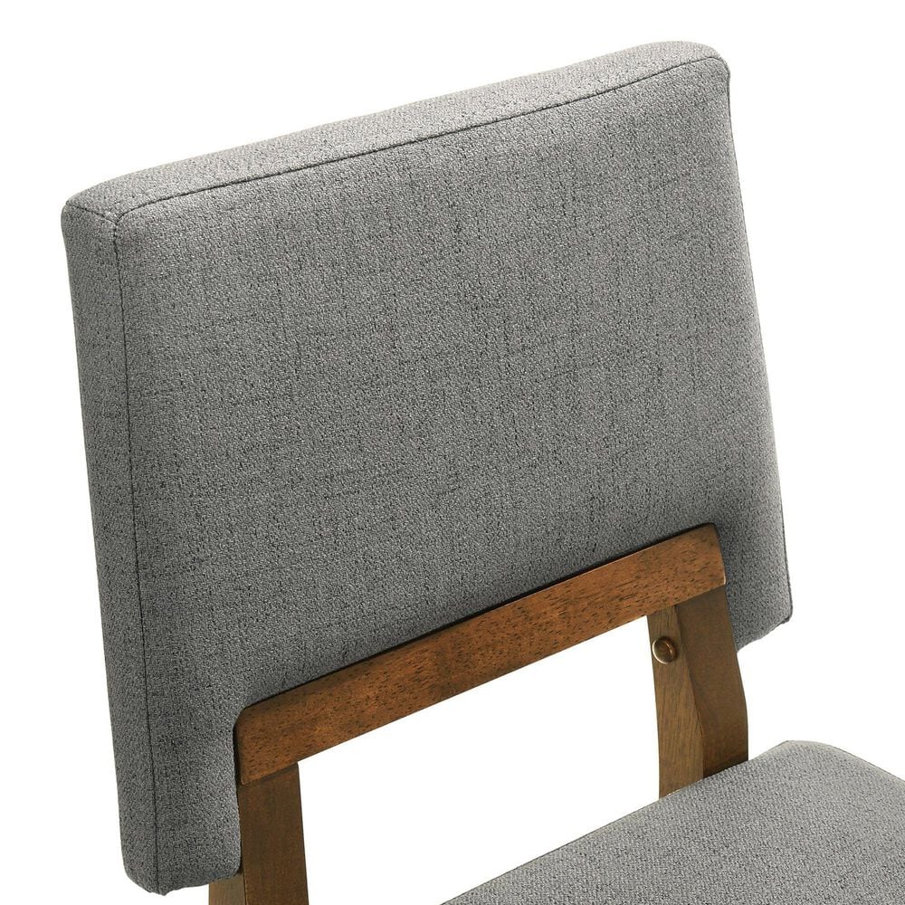 Armen Living Channell Dining Side Chair in Walnut, , large