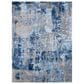 Nourison Prismatic PRS10 5"7" x 7"5" Blue and Grey Area Rug, , large