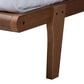 Baxton Studio Kaia King Platform Bed Frame in Walnut Brown, , large