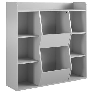 DHP Nathan Kids Large Toy Storage Bookcase in Dove Gray, , large