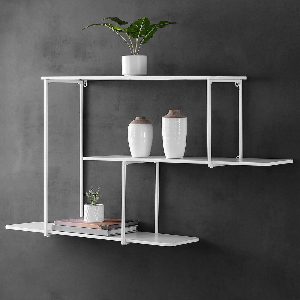 Safavieh Melanee Wall Shelf in White, , large