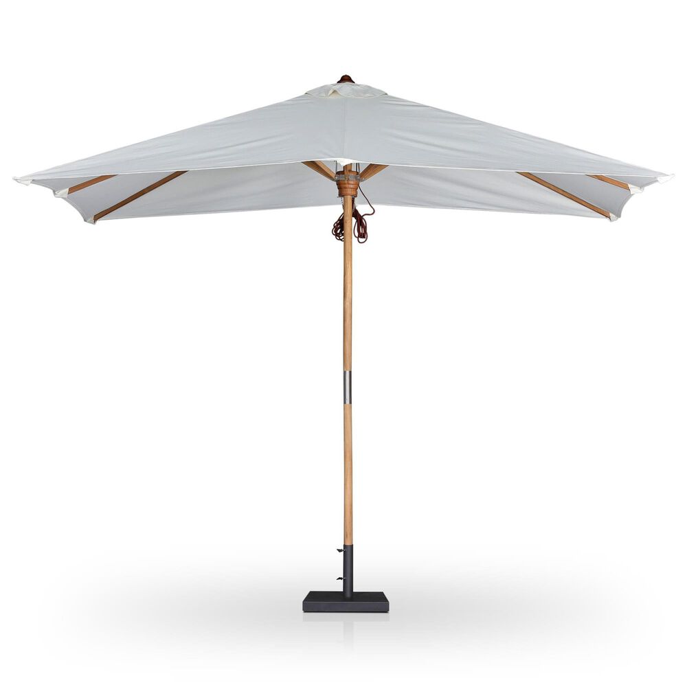 Four Hands Baska 7' x 9.8' Outdoor Rectangular Umbrella without Base in Arashi Salt, , large
