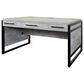 Wycliff Bay Mason 3-Drawer Writing Desk in Concrete and Dark Bronze, , large