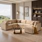HOMLUX 7-Piece Mod Sectional with Chaise in Beige, , large