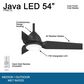 Minka-Aire Java 44" Indoor/Outdoor Ceiling Fan with LED Light in Coal, , large