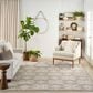 Nourison Aloha Damask 7"10" x 10"6" Ivory and Grey Indoor/Outdoor Area Rug, , large