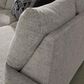 Ashley Megginson 3-Piece Right Facing U-Shaped Sectional with Sofa Chaise and Storage Ottoman in Storm, , large