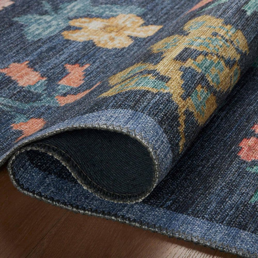 Rifle Paper Co. x Loloi Rosa Hawthorne 2&#39;3&quot; x 3&#39;9&quot; Navy Area Rug, , large