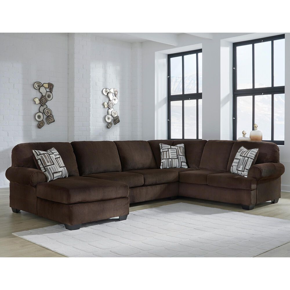ASHLEY Kimlee 3-Piece Stationary Left Arm Facing Sectional with Chaise in Chocolate, , large