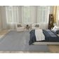 Nourison Courtyard Ivory and Blue 9" x 12" Indoor/Outdoor Area Rug, , large