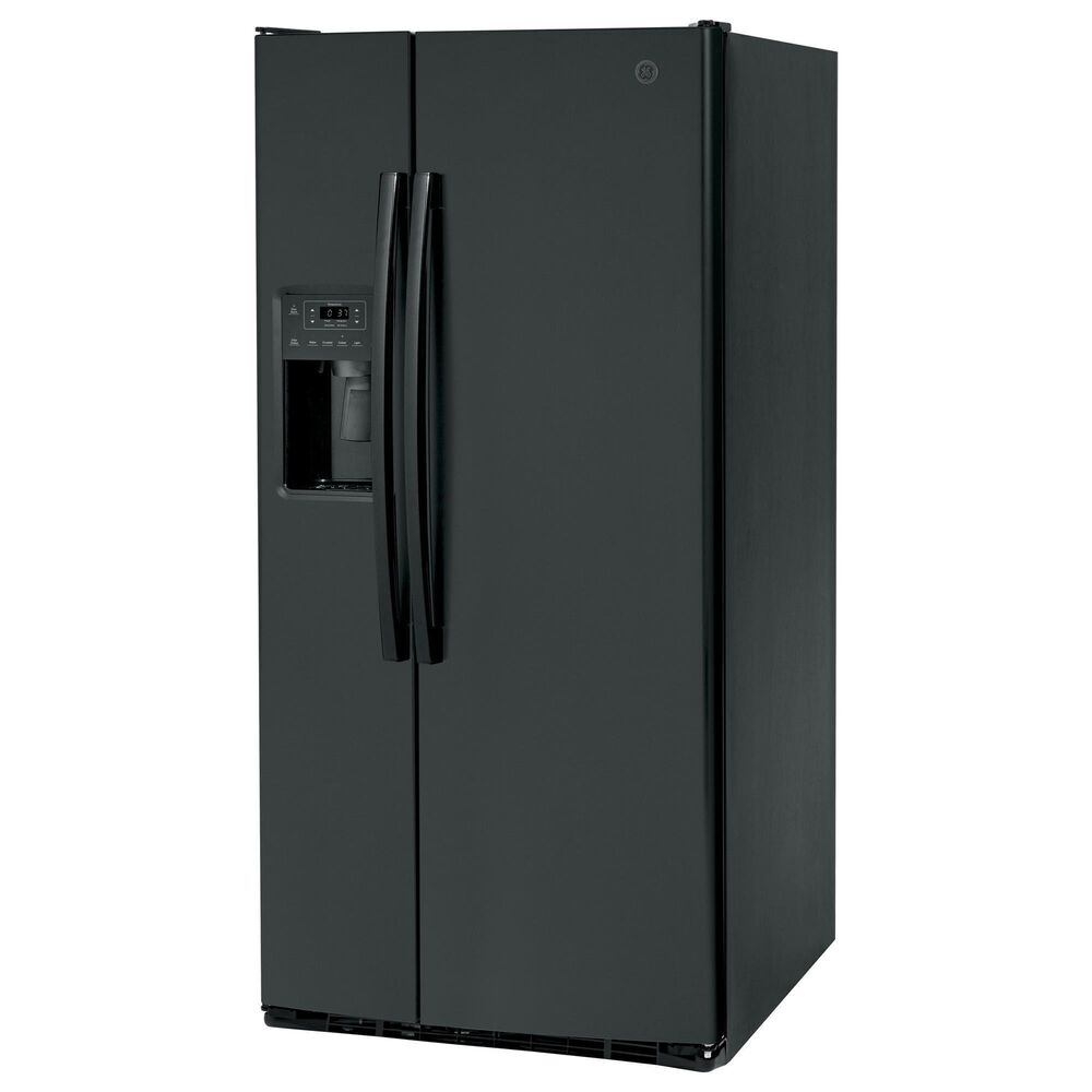 GE Appliances 23 Cu. Ft. Side by Side Refrigerator with Energy Star Certified in Black, , large