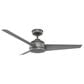 Hunter Trimaran 52" Outdoor Ceiling Fan in Matte Silver, , large