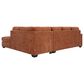 Ashley Aviemore 2-Piece Sectional with Right-Facing Chaise in Spice, , large