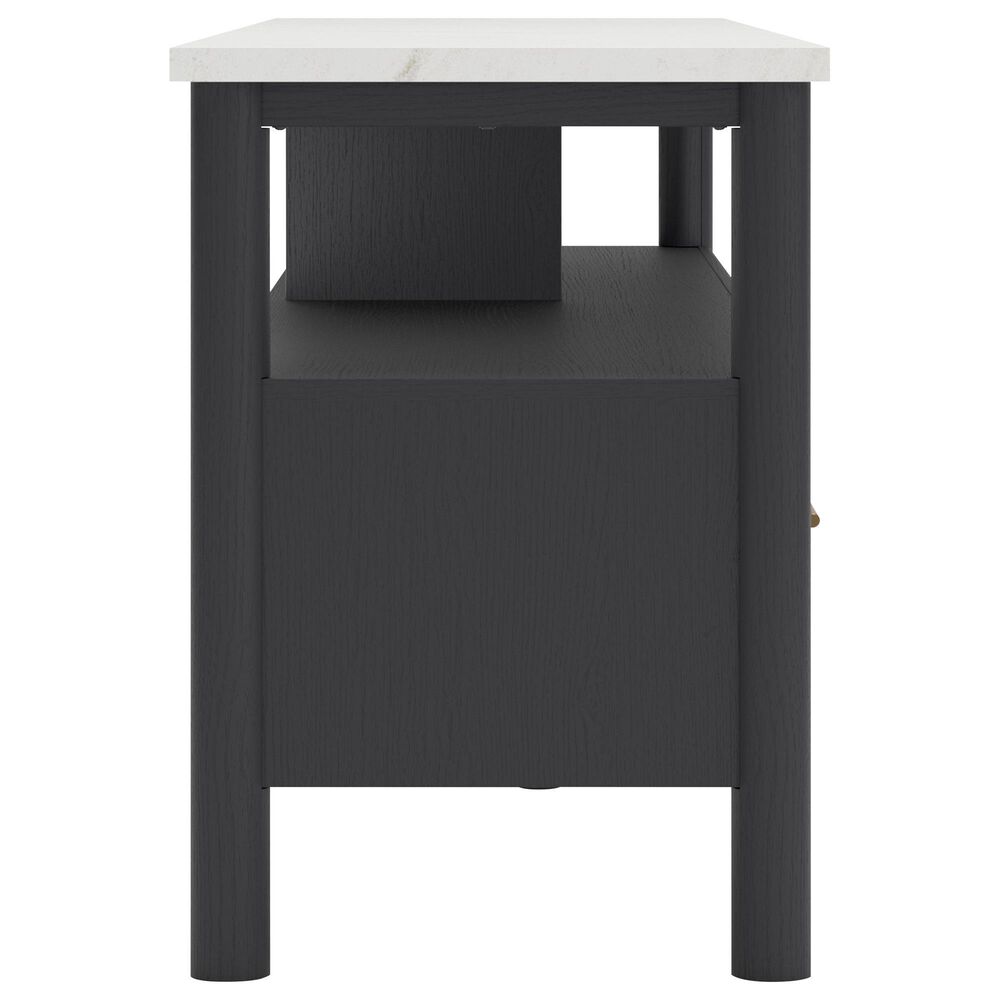 Ashley Cadmori 71" Extra Large TV Stand in Black and White, , large