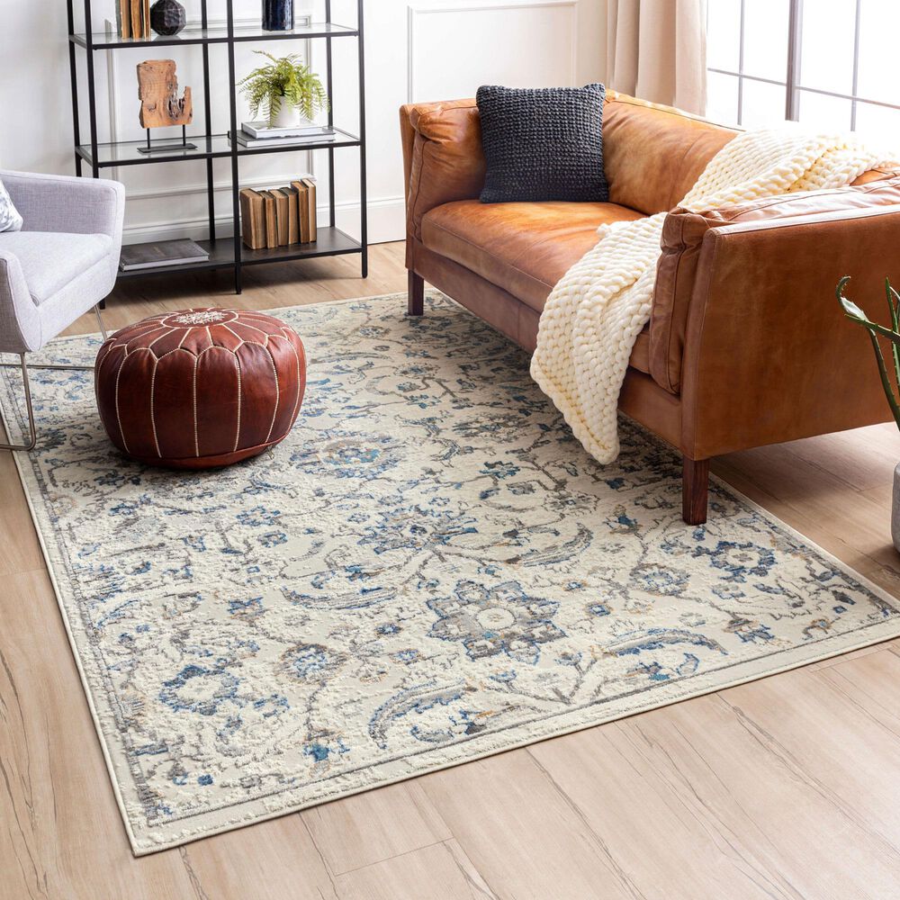 Karastan Cleo Holloway Blue 5'3" x 8' Area Rug, , large