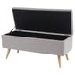 Maple and Jade Modern Storage Bench in Grey, , large
