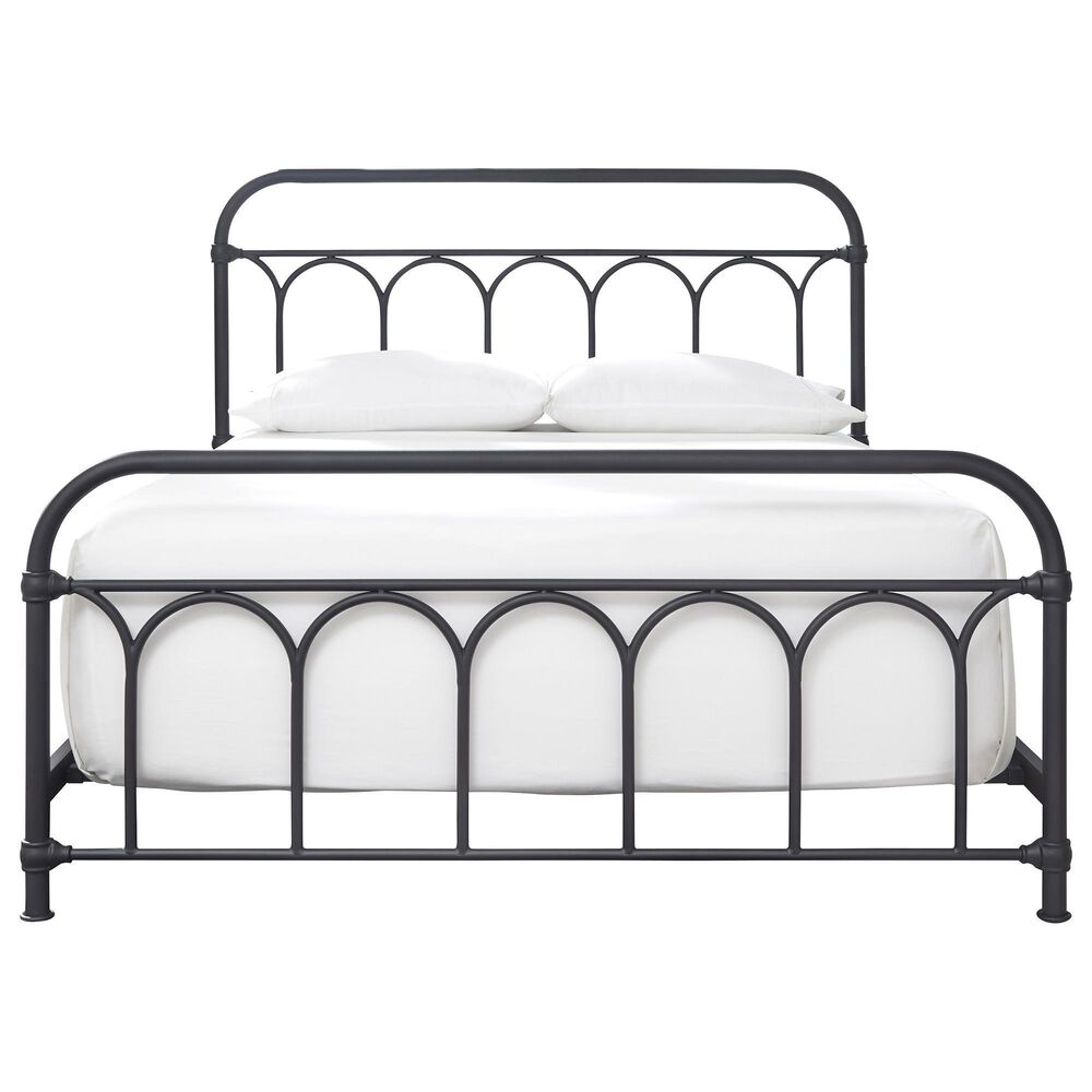 Ashley Nashburg Queen Slat Metal Bed in Black, , large