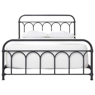 Ashley Nashburg Queen Slat Metal Bed in Black, , large