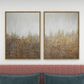 CosmoLiving by Cosmopolitan 40" x 30" Abstract Wall Art in White, Black, Gold and Grey (Set of 2), , large
