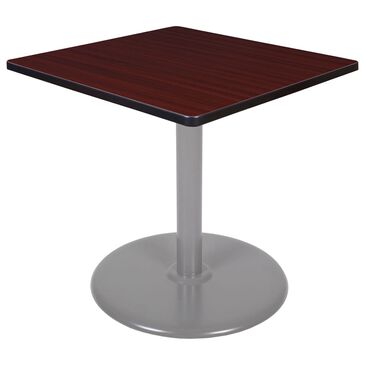 Regency Global Sourcing Cain 30" Square Dining Table in Grey and Mahogany - Table Only, , large